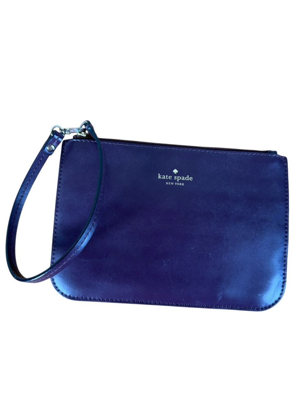 kate spade Purple leather wristlet with strap‎